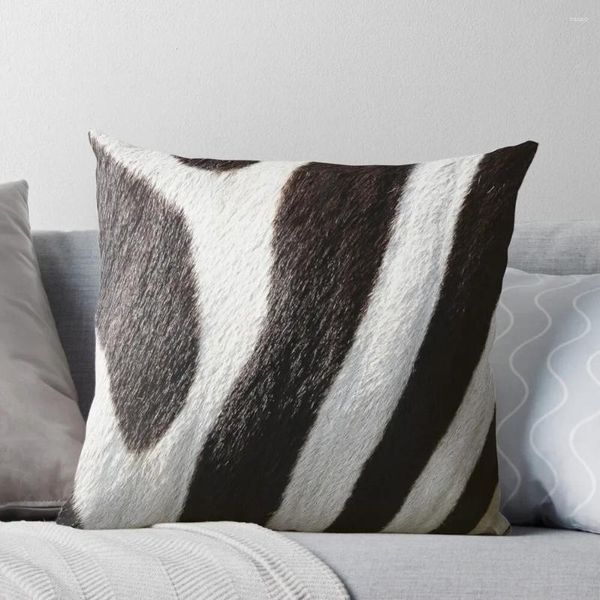 Almohada máscara de cebra cortina de ducha estampada en blanco y negro