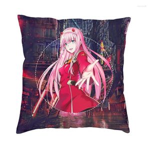 Kussen Zero Two Darling in de Franxx Cover 40x40cm zacht fluweel Noordse worpkoffer voor sofa home decor kussencases