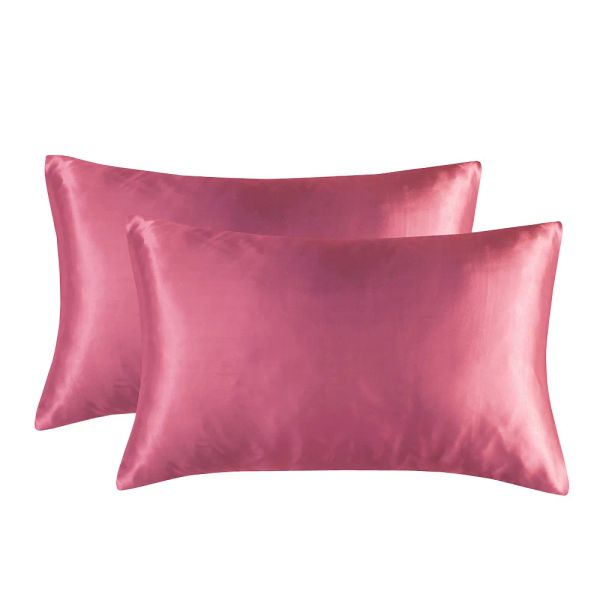 Funda de almohada 100 cubierta de almohada de seda cabello de satén sedoso estuche de almohada de almohada