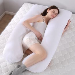 Almohadas 2022 Nuevo cuerpo de enfermería de cuerpo completo almohada de almohada ushapada para dormir con cubierta de algodón removible