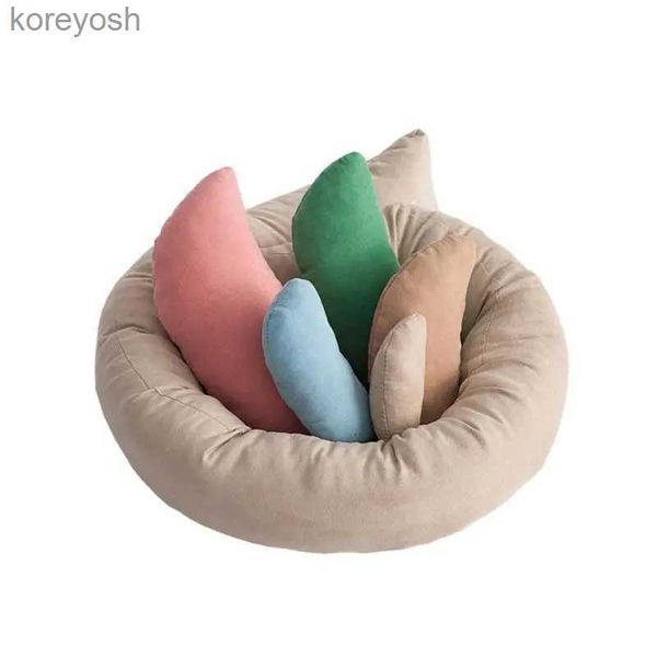 Almohadas 6 unids/set sesión de fotos de bebé Donut de trigo accesorios para posar anillo almohadas para bebé accesorios de fotografía recién nacido cesta de relleno FotografiaL231116