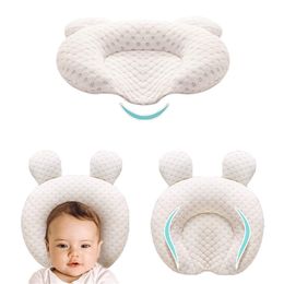 Oreillers Bébé Anti-biais Tête Oreiller Stéréotypé En Latex Né Oreillers De Protection Façonnant Coussin De Couchage De Voyage Pour Bébé Pour 0-12 Mois 230608