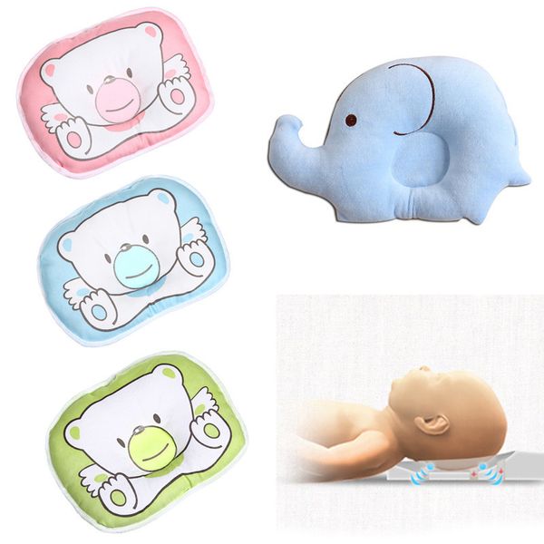 Oreillers bébé né enfants U forme appui-tête prévenir tête plate enfant en bas âge coussin dessin animé éléphant doux velours soins infirmiers 220924