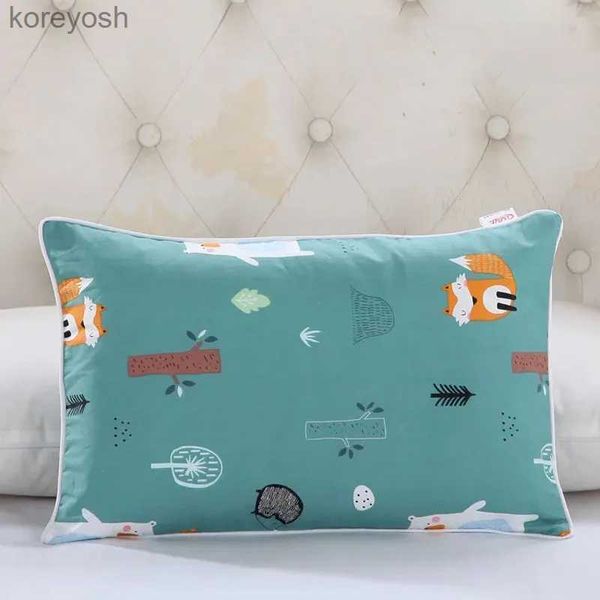 Almohadas Funda de almohada impresa de dibujos animados para bebés Niños Transpirable Cremallera para recién nacidos Funda de almohada 22x34 cm Funda de almohada para niños Funda de almohada infantil L231116