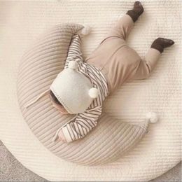 Oreillers Oreiller bébé né oreiller d'allaitement allaitement pour maman maternité lune en forme de U coton alimentation taille coussin infantile câlin 231031