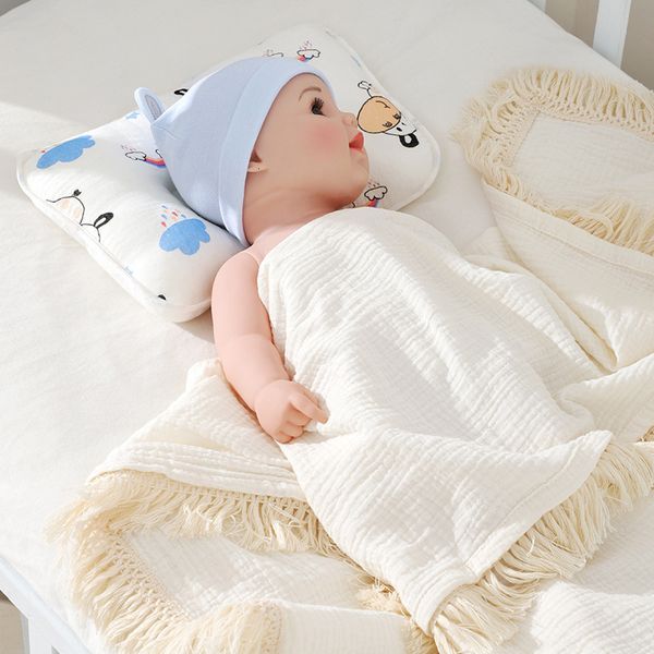 Almohadas Baby Sleep Born Support Cojín de moldeo con estampado de dibujos animados cóncavos 230512