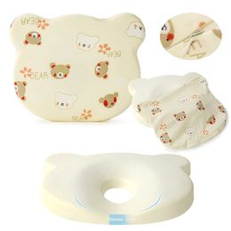 Oreillers bébé oreiller en mousse doux et respirant dessin animé mignon peut remplacer les taies d'oreiller pour né 230512