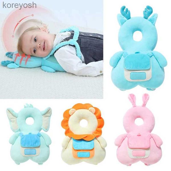 Oreillers bébé marche apprentissage tête et cou Protection oreiller réglable tout-petits concave sac à dos coussin pour unisexe Anti-chute appui-tête L231116