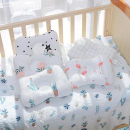 Oreillers né bébé 100% coton bébés oreiller dessin animé dormir appui-tête allaitement infantile mise en forme oreiller sommeil Position oreiller 230421