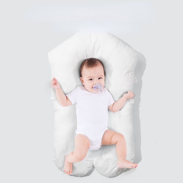 Almohadas nacidas Almohada cómoda para bebé Terciopelo en forma de U Antidesviación Almohadas para dar forma a la cabeza Anti sobresalto Cojín para dormir infantil Respaldo 230309