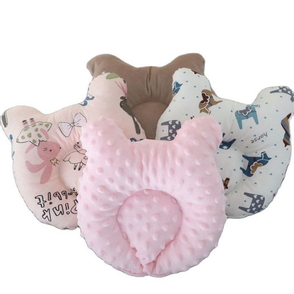 Oreillers né bébé oreiller en forme d'ours en coton correction de la tête excentrique mise en forme literie pour enfants produits de lit 230525