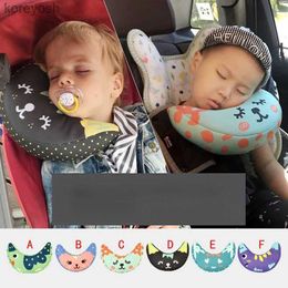 Almohadas Niños Auto Asiento de automóvil Reposacabezas Almohadilla Soporte para hombros Cojín Algodón Suave Almohada para dormir Almohada para el cuello del automóvil de alta calidad 1 PcL231116