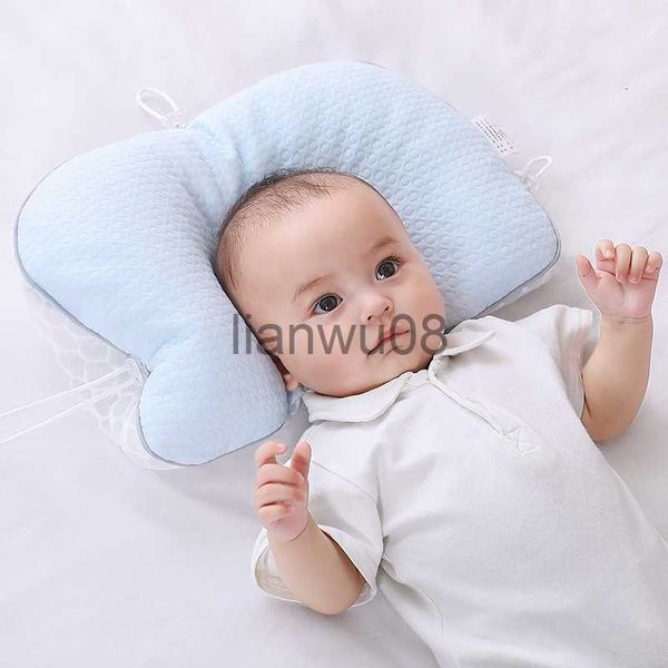 Oreillers Oreiller stéréotypé pour enfants Nouveau-né Bébé Confort Sommeil Artefact Corrige la forme de la tête Travesseiro Coton Apaiser Oreillers x0726