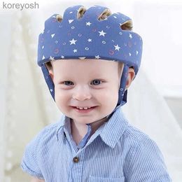 Almohadas Algodón Infantil Niño Casco de seguridad Bebé Niños Sombrero de protección para la cabeza para caminar Crling Bebé aprende a caminar el casco protector L231104