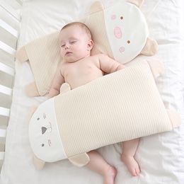 Kussens voor baby cartoon schattig afneembaar voorkomen platte hoofdvorming kussen varkenspatroon neksteun kinderkussen 220924