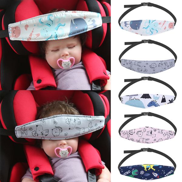 Almohadas Infantil Bebé Asiento de coche Soporte para la cabeza Cinturón para niños Cinturón de sujeción Ajustable Niño Niña Corralitos Posicionador para dormir Almohadas de seguridad para bebés 230608