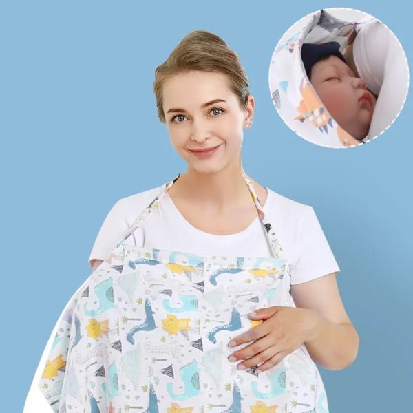Oreillers couvre les soins infirmiers de maternité alimentant des smock pour les sorties châle d'allaitement maternel portable pour les femmes châle multitifonctionnelle pour bébé