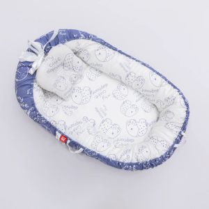 Oreillers Nid de sommeil amovible pour lit bébé lit de lit avec oreiller voyage PlayPen lit bébé enfant en bas âge en bas âge de berceau