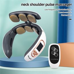 Pillowws Massage Neck Pillowws CkeyiN masseur de cou à impulsion soulagement de la douleur thermique sans fil intelligent masseur de point de déclenchement des tissus profonds sho