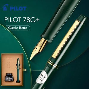 PILOT 78G stylo plume ensemble limité étudiants pratique écriture capsules d'encre remplaçables cadeaux d'affaires fournitures de bureau haut de gamme 240124