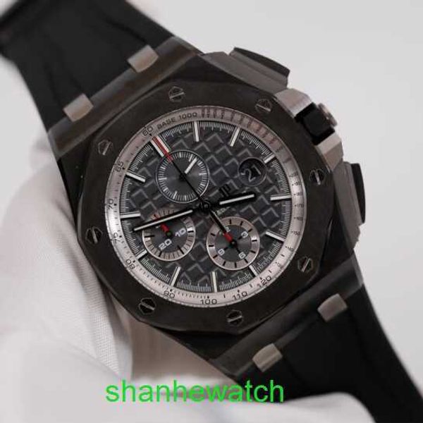 Pilot AP Montre-bracelet Epic Royal Oak Offshore 26405CE Montre pour homme Céramique noire Fluorescent Pointeur numérique Automatique Mécanique Montre de renommée mondiale Horloge suisse