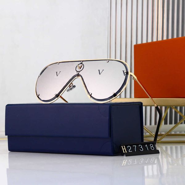 Pilot Mirror Traveling Sunglass Designer Brand Gafas de sol Gafas de sol con letra para hombre Mujer Coolwinks Eyewear Lujo Oro Negro Gris