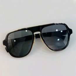 Lunettes de soleil pilotes pour femmes et hommes, 2199, or, noir, gris, masque classique, Sonnenbrille gafa de sol avec Box212J