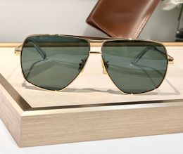 Pilot zonnebril goud metalen frame groene lens 40246 dames heren oversized zonnebril Sonnenbrille Shades Sunnies Gafas de sol UV400 brillen met doos