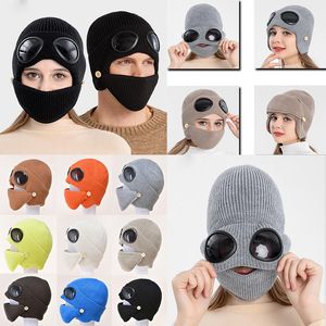 Piloot Zonnebril Ski Mutsen Wollen Garen Koudbestendig Hoed Winter Houd Warm Gebreide Hoed Outdoor Sport Breien Cap Party Hoeden DB304