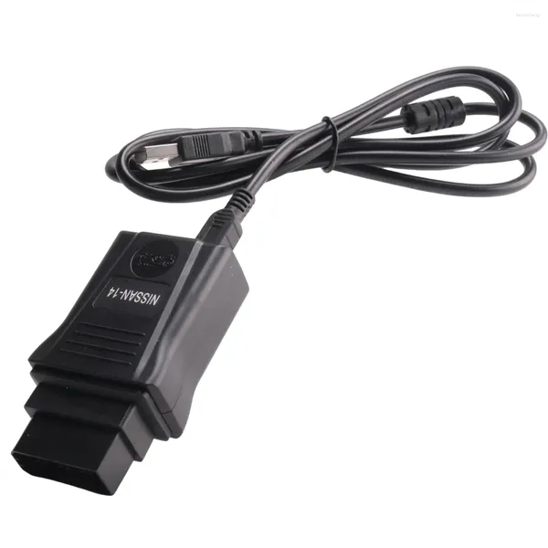 PIN POUR Nissan Consulter Interface 14pin USB Car Diagnostic OBD CODE CODE Câble Tool à OBD2 16pin Connecteur