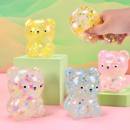 Pinch Spitting Bear Pargin kleurrijk snoepfeest gunsten squishy bear speelgoed knijp rekbare stressverlichting sensorisch speelgoed fidget speelgoed voor jongens en meisjes