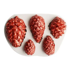 Pinecone cake fondant mal, dennenkegel siliconen chocolade snoepvorm cake cupcake decoreren gereedschap suiker ambacht tandvlees polymeer klei mal 1221751