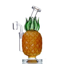 Forme d'ananas Bong en verre narguilés haute qualité Dab plate-forme pétrolière conduite d'eau avec 14mm Quartz Banger
