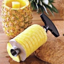 Cortador pelado de piña Cortador Parer Cuchillo de acero inoxidable Herramientas de frutas de cocina Herramientas de cocina Accesorios de cocina Gadgets de cocina