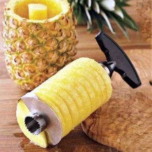 Ananas Slicer Peeler Cutter Cutter Paran Mes Roestvrij staal Keuken Fruitgereedschap Kookgereedschap Keukenaccessoires Keukengadgets