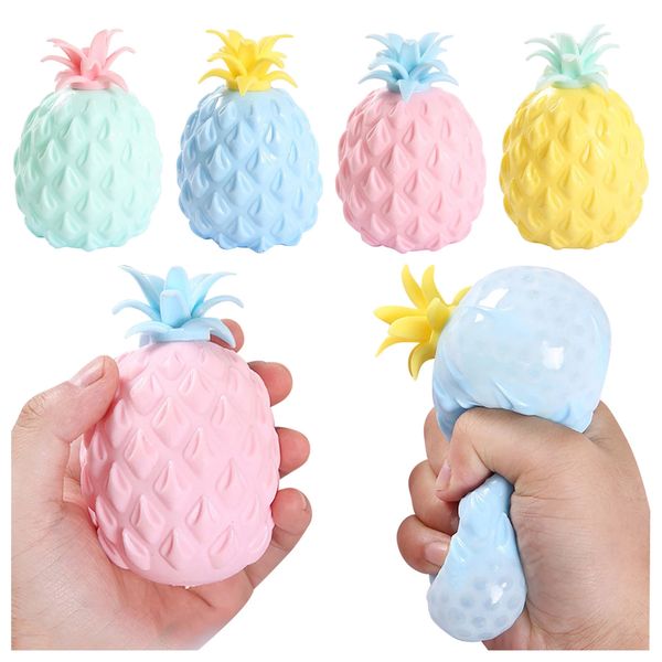 Balle anti-Stress en forme d'ananas, jouet sensoriel, Anti-stress, fruits miniatures, boules anti-Stress, décor de bureau