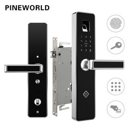 Pineworld Biometrische vingerafdruk Smart LockHandle Elektronische deur LockfingerPingerprintrfidkey Touchscreen Digitale wachtwoordvergrendeling 2014873833