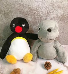 Pingu y Robby Plush Animal relleno de peluche blando Penguin Seal anime de dibujos animados Regalo 23cm 2021 H08245519828