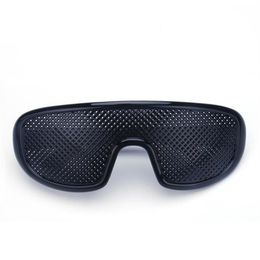 Gafas estenopeicas negras antifatiga, gafas de sol Hallow, gafas para miopía con orificio pequeño, gafas de plástico de alta calidad Drop285f