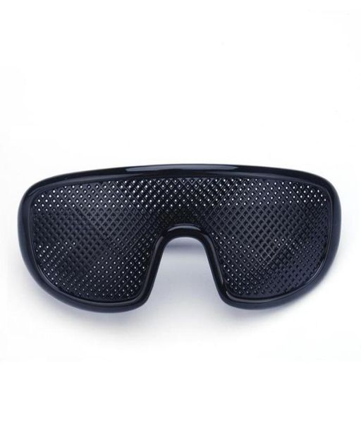 Pinhole Lunes Black Anti-Fatigue Hallow Sunglasses Small Hole Myopia Eyewear Plastic de haute qualité Drop8806416