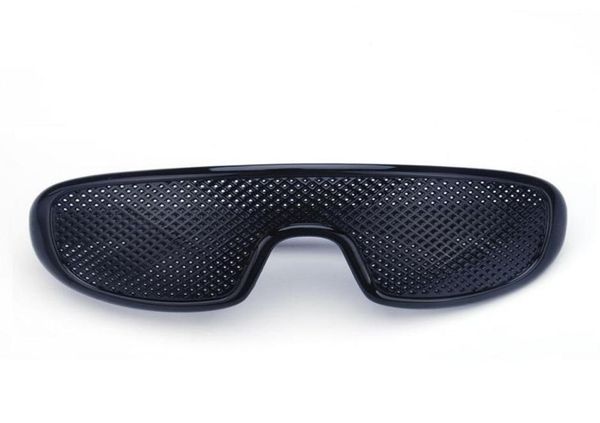 Pinhole Lunes Black anti-fatigue Hallow Sunglasses Small Hole Myopia Eyewear Plastic de haute qualité Drop6445703