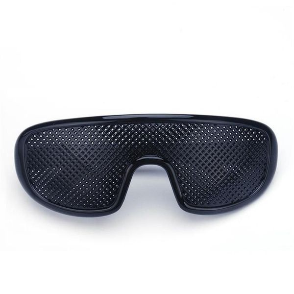 Lunettes à sténopé noires Anti-Fatigue, lunettes de soleil à petit trou, myopes, plastique de haute qualité Drop285f