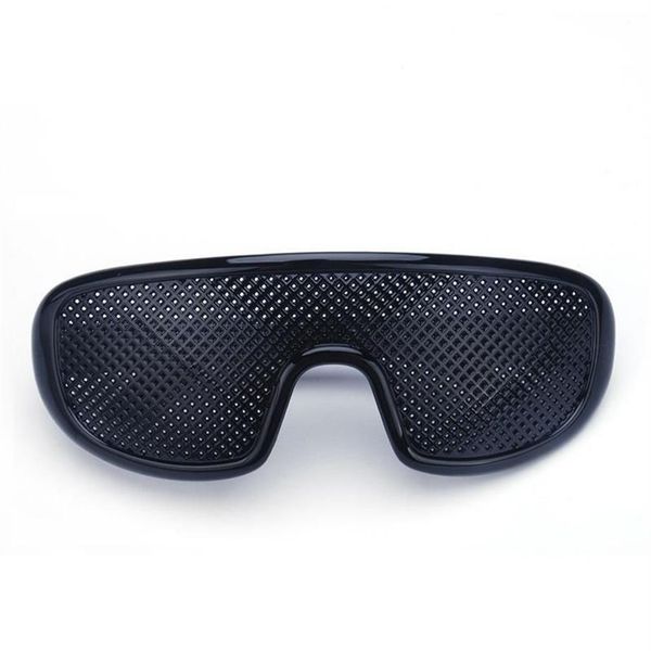 Lunettes à sténopé noires Anti-Fatigue, lunettes de soleil à petit trou, myopes, plastique de haute qualité Drop2578
