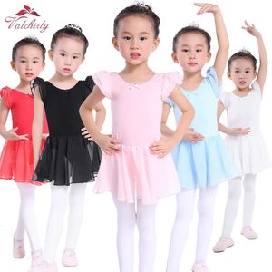 Robe de ballet rose enfants justaucorps tutu tutu porte costumes juge de ballet pour la ballerine de fille 240412