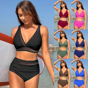 Maillot de bain rose bikini designer maillot de bain plage maillot de bain sexy femmes maillots de bain vêtements de marque costume bikini de luxe pour femme taille asiatique S-XXL