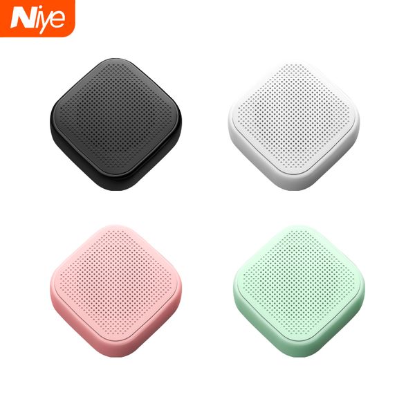 Haut-parleurs de poche Bluetooth roses Mini haut-parleur cube sans fil portable 3D stéréo Surround colonne appel mains libres caisson de basses haut-parleur extérieur