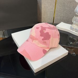 Casquette de baseball camouflage rose, chapeau de styliste personnalisé et doux, casquette de vacances en plein air pour la plage, chapeaux de camionneur polyvalents