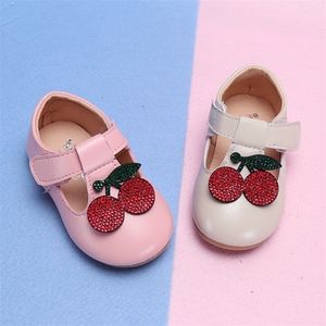 Rose cerise bébé semelle souple mode Allmatch princesse petites filles en cuir robe enfant fille chaussures de fête 220615