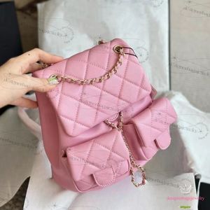 Sacs de créateur rose bac à dos pour femmes Duma caviar mini sac à dos quotidien Sac à épaule massif fille voyage petit sac à main de luxe Sac de seau en cuir de luxe