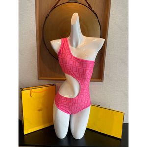Roze designer badpak uit één stuk bikini badpak Dames badpak luxe bloemen badpak sets meisjes strandkleding zomermerk zwempak designer badmode